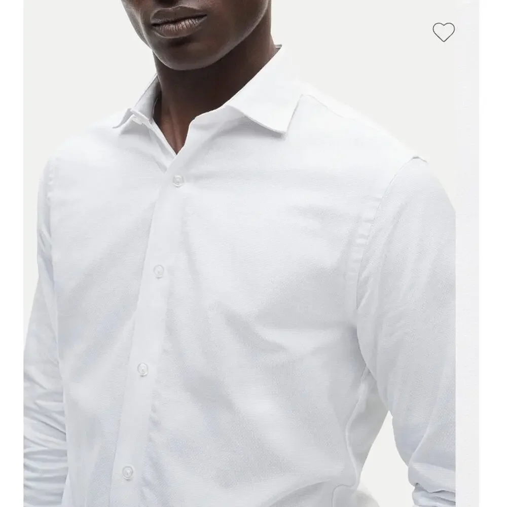 J. Crew Slim-fit Ludlow Premium Fine Cotton Dress Shirt White 15.5/34 *Flaw